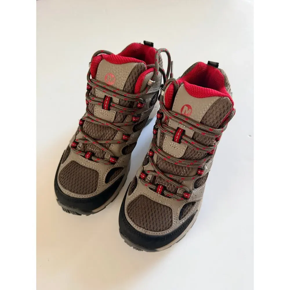 Merrell Moab 3 Mid Waterproof Hiking Boots Big Kid